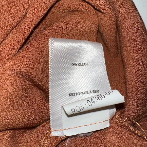 Women's Black Swan Blouse, Size S, Rust Oriana Orange Lace Top - Picture 6 of 10